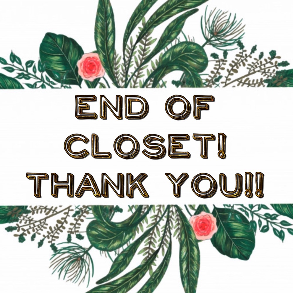 End of Closet......Items Sold